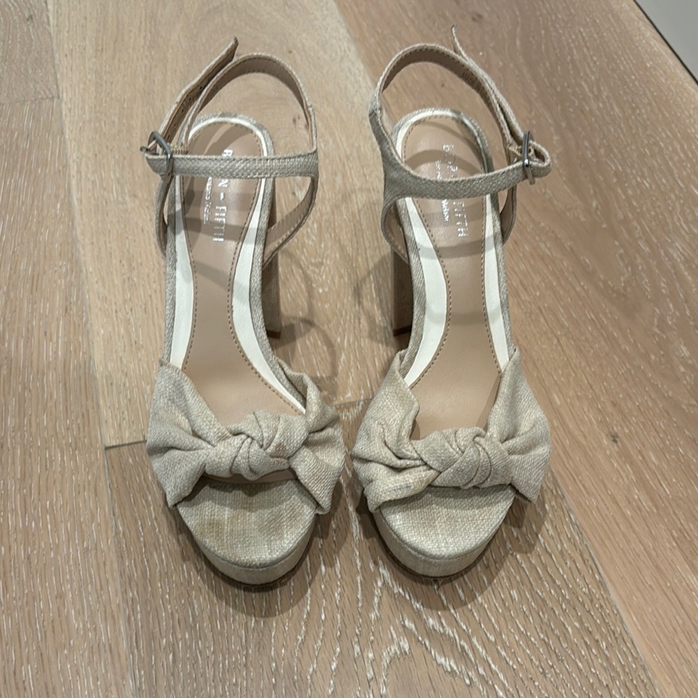 Born on Fifth Raffia Heeled Sandals